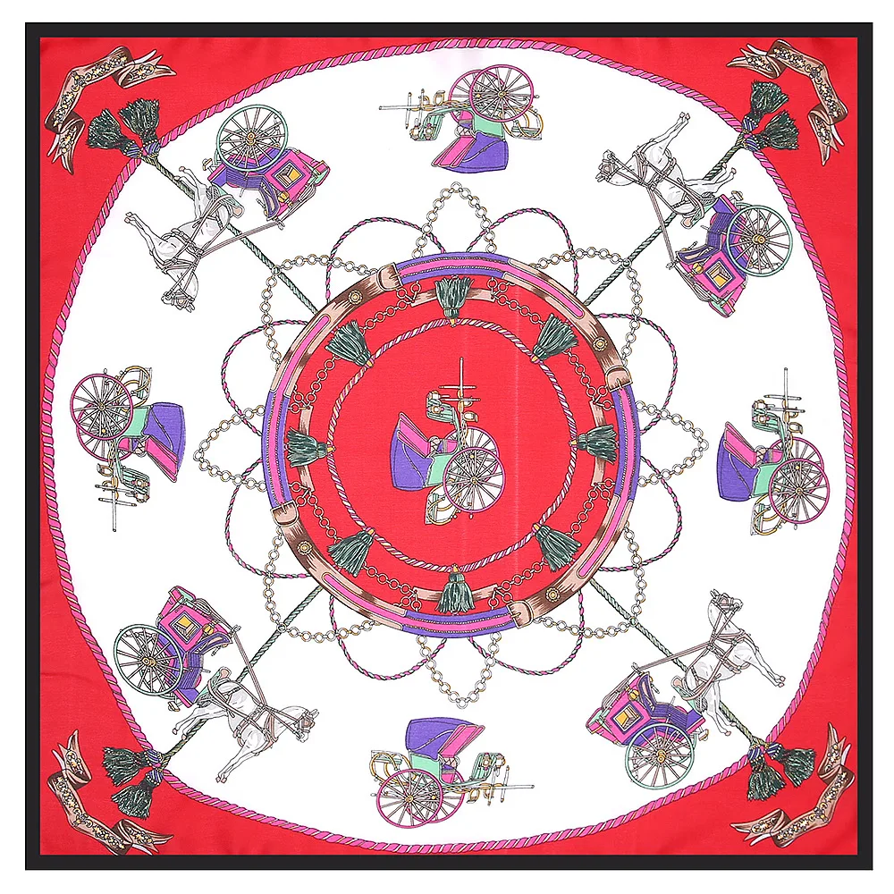 Квадратные шарфы кисточки 53 см новый Шелковый атласный шарф женский летний