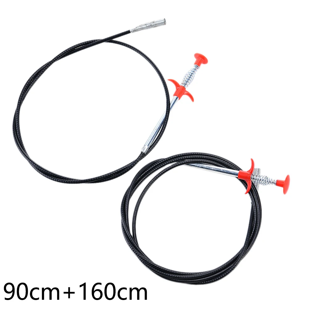 

Dredger Sewer Cleaning Hair Blockage Cleaner Tool Bend Slender 2pcs Set