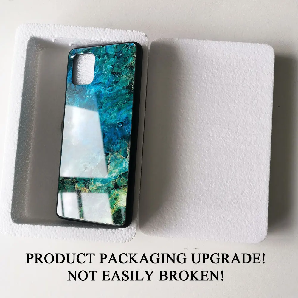 

Phone Case for Xiaomi Redmi Note 9 Pro Case Cover Marble Gradient Tempered Glass Bumper Case for Xiaomi Redmi Note 9 Pro Max 9s
