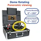 9 дюймов трубы инспекции видеокамера сливной канализационный трубопровод промышленный эндоскоп поддержка 360 градусов вращающаяся камера 30 м водонепроницаемый