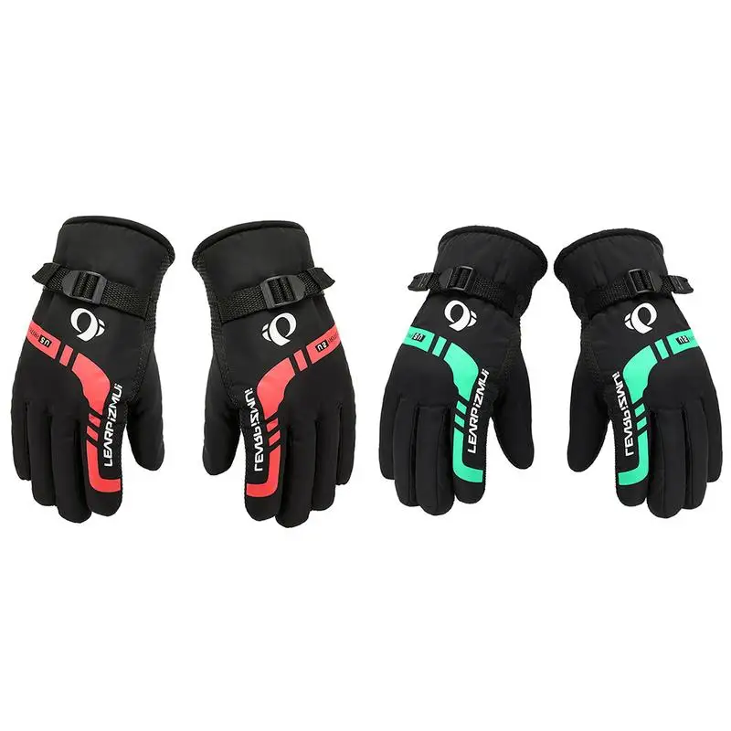 Мужские лыжные перчатки флисовые для сноуборда снегоходы мотоциклетные зимние