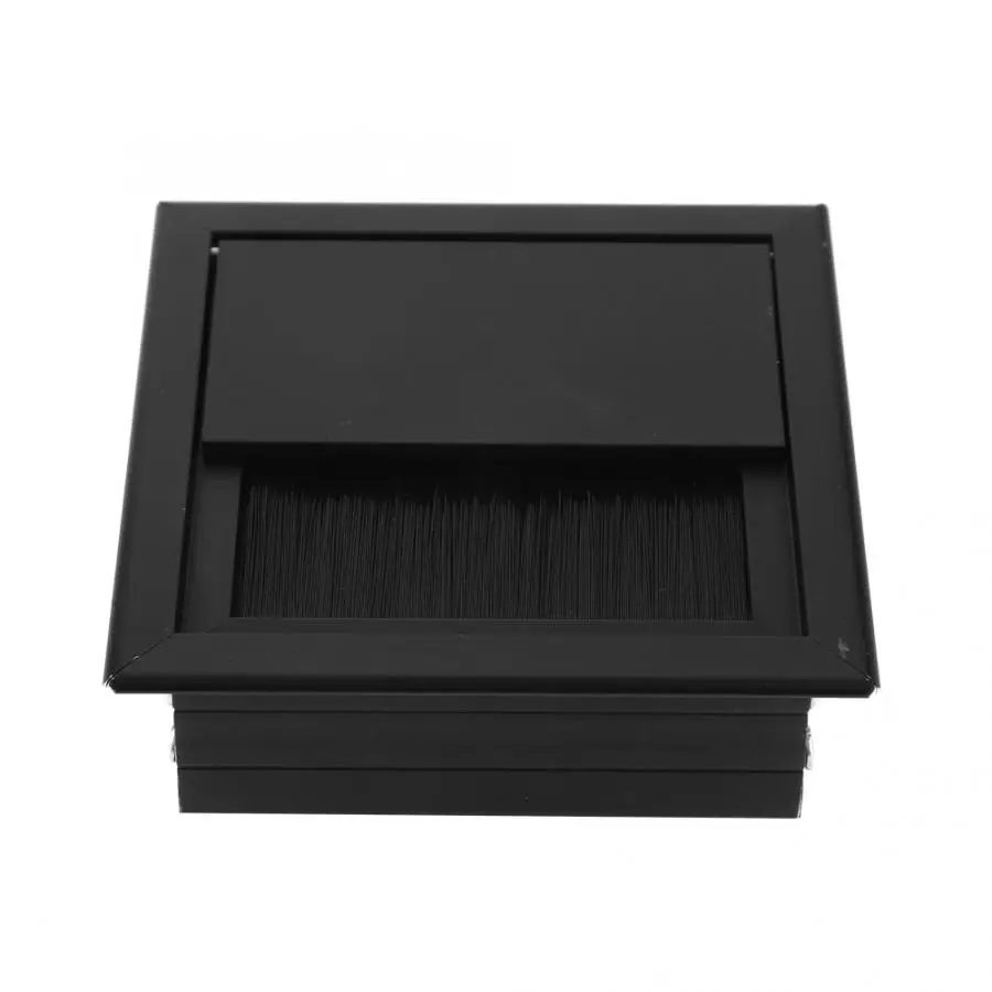 2 шт. прямоугольная крышка с отверстием для кабеля из алюминиевого сплава