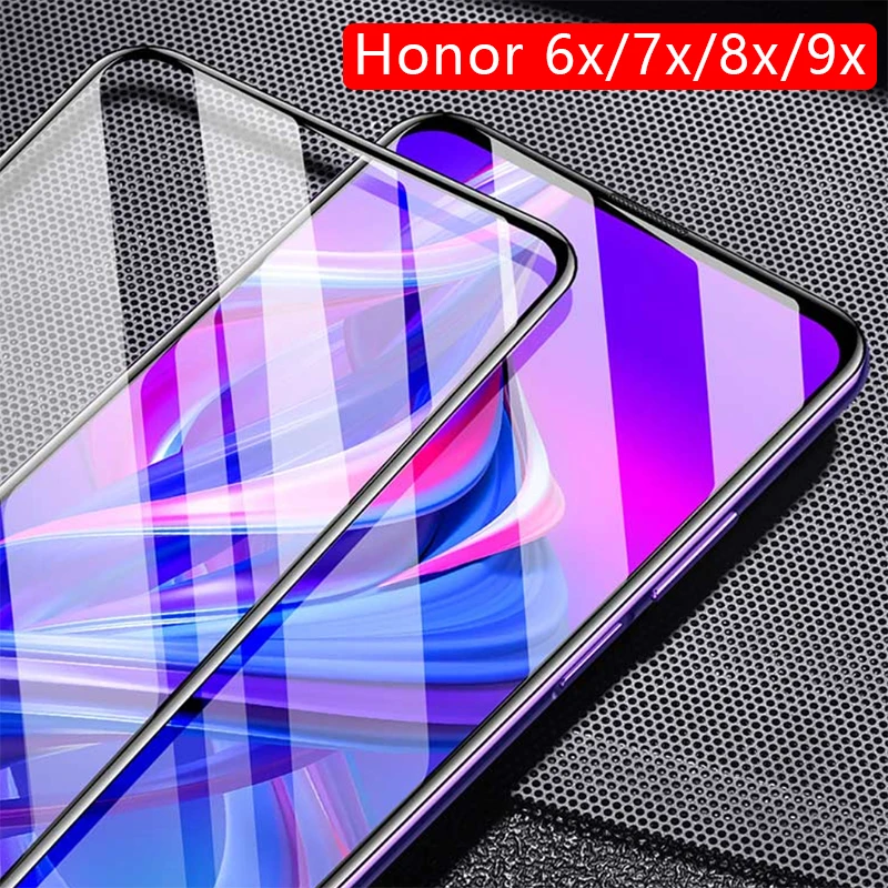 Защитная пленка из закаленного стекла чехол для телефона на honor 7x 8x 9x pro 6x крышка