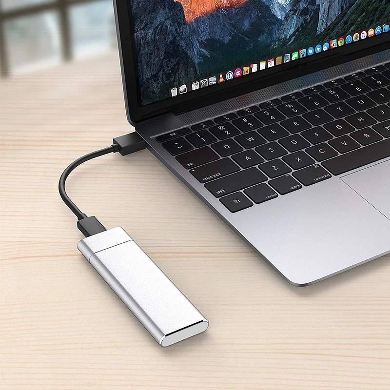 

COOLFISH M.2 NGFF SSD 128GB To USB3.1 Type C Portable Mini Solid State Drive / Mobile Hard Drive for Smartphones and Laptops, Et