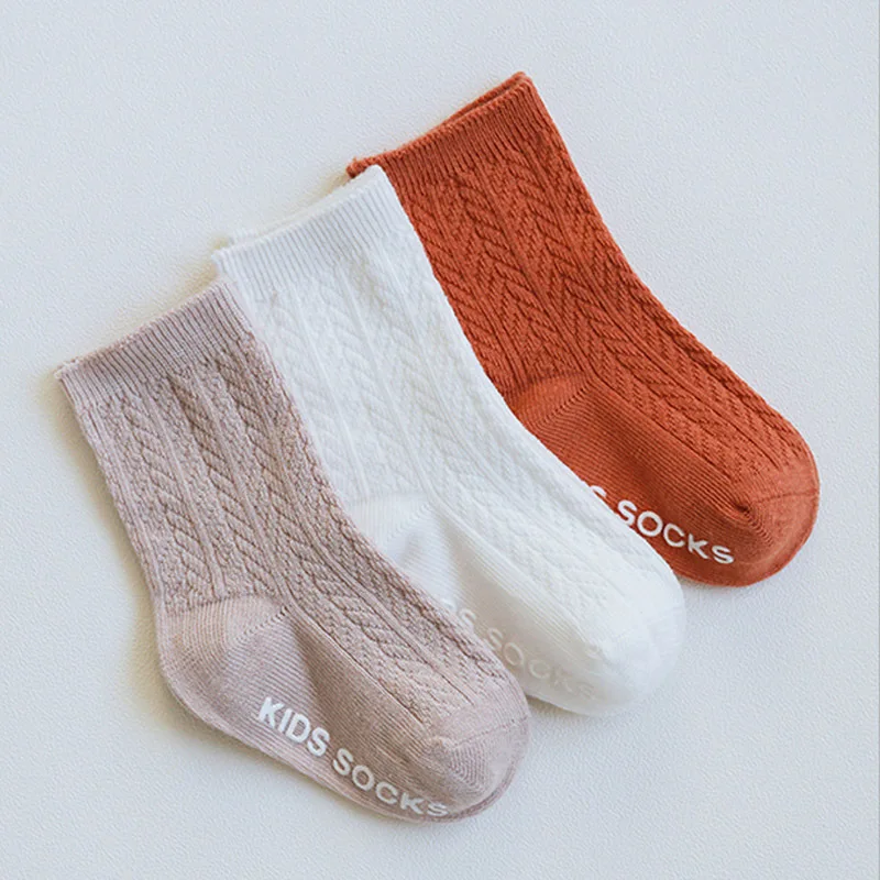 Новинка 3 пары мягкие носки в рубчик для новорожденных сезон весна-осень малышей