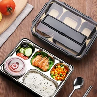 japanese portable lunch box stainless steel food container for kids insulated lunch snack container storage leak proof bento box