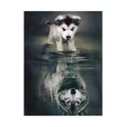 Нашивки с изображением волка, собаки, аксессуары для одежды, для самостоятельного изготовления женской одежды, Термотрансферная наклейка на одежду, бумага, железо дюйма