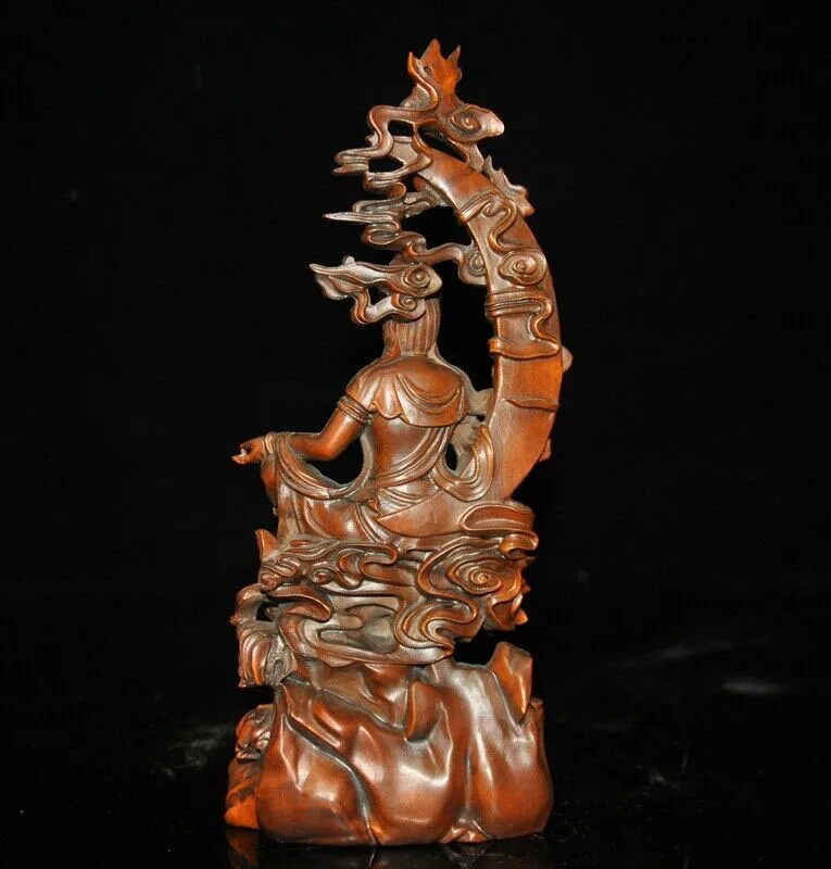 

wedding decoration China Buddhism Boxwood wood freedom Kwan-yin Kuan-yin Guanyin Quan Yin Statue