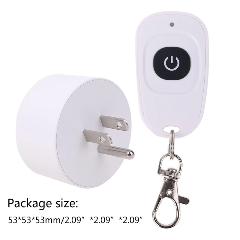 

433mhz Wireless RF Remote Control Home Office Smart WiFi Power Socket Outlet Single Key US Plug Energy Saving