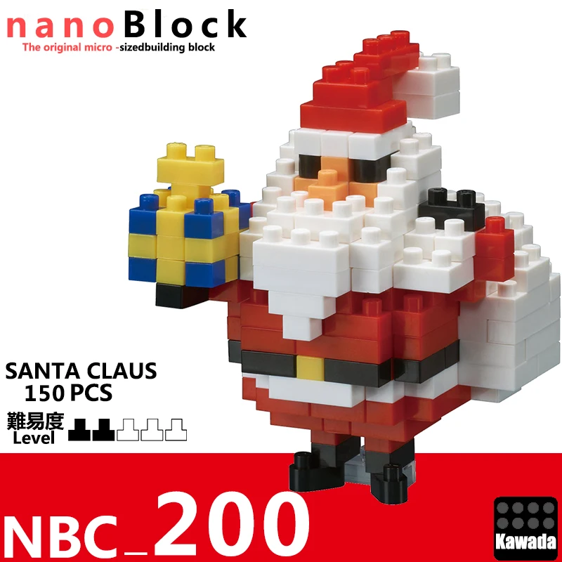 Nano Block Santa Claus nbc-200 NANOBLOCK Small grain miniature diamond building block adult construction toy NBC-200 | Игрушки и хобби