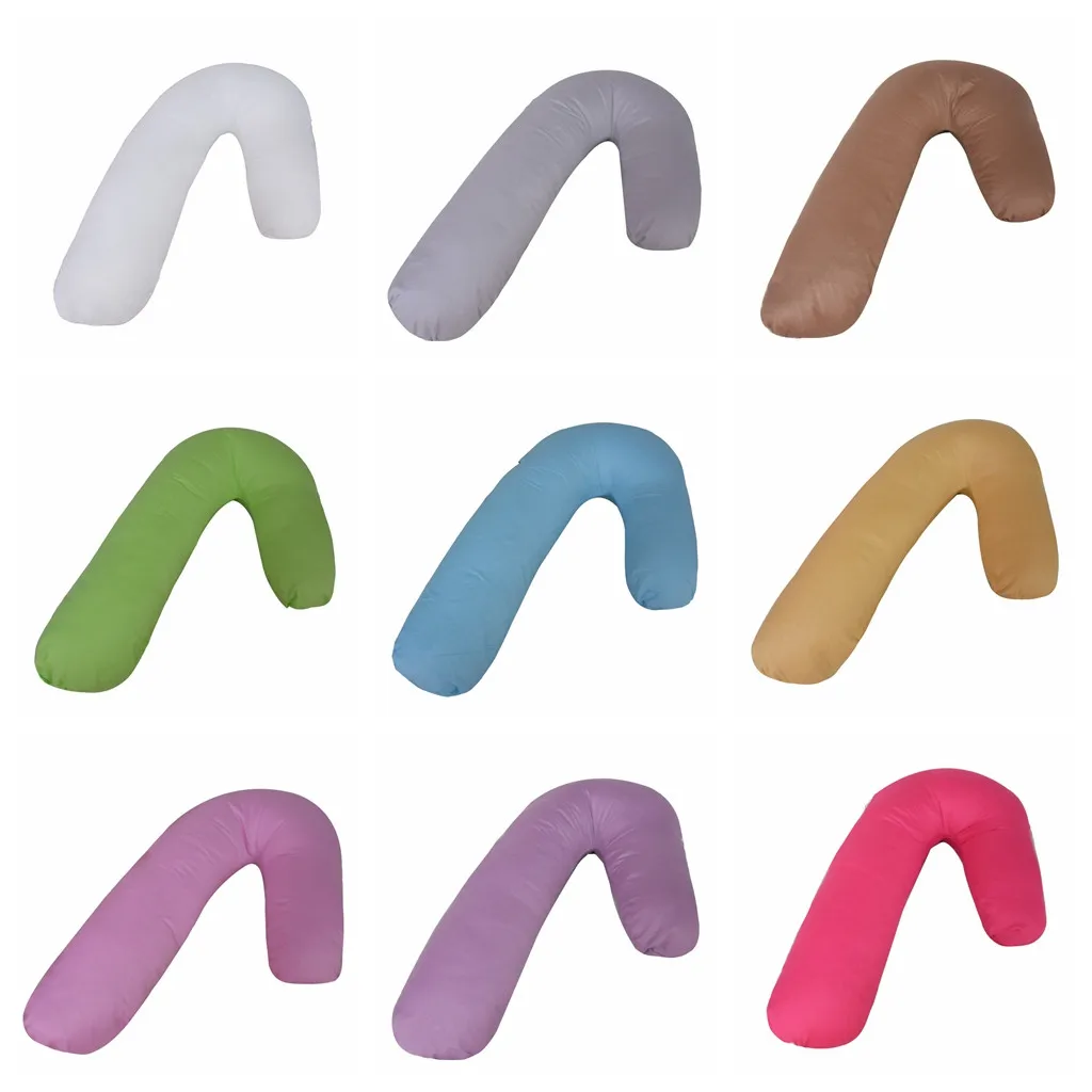 V образная подушка чехол одевалка: для кормления грудью вырез сзади Поддержка