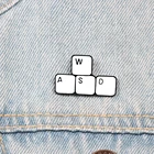 Забавная брошь, эмалированная булавка для игры в клавиатуру, джинсовый значок, на рубашку, на лацкан, на куртку, сумку, компьютера, работника, подарки, аксессуары, ювелирные изделия