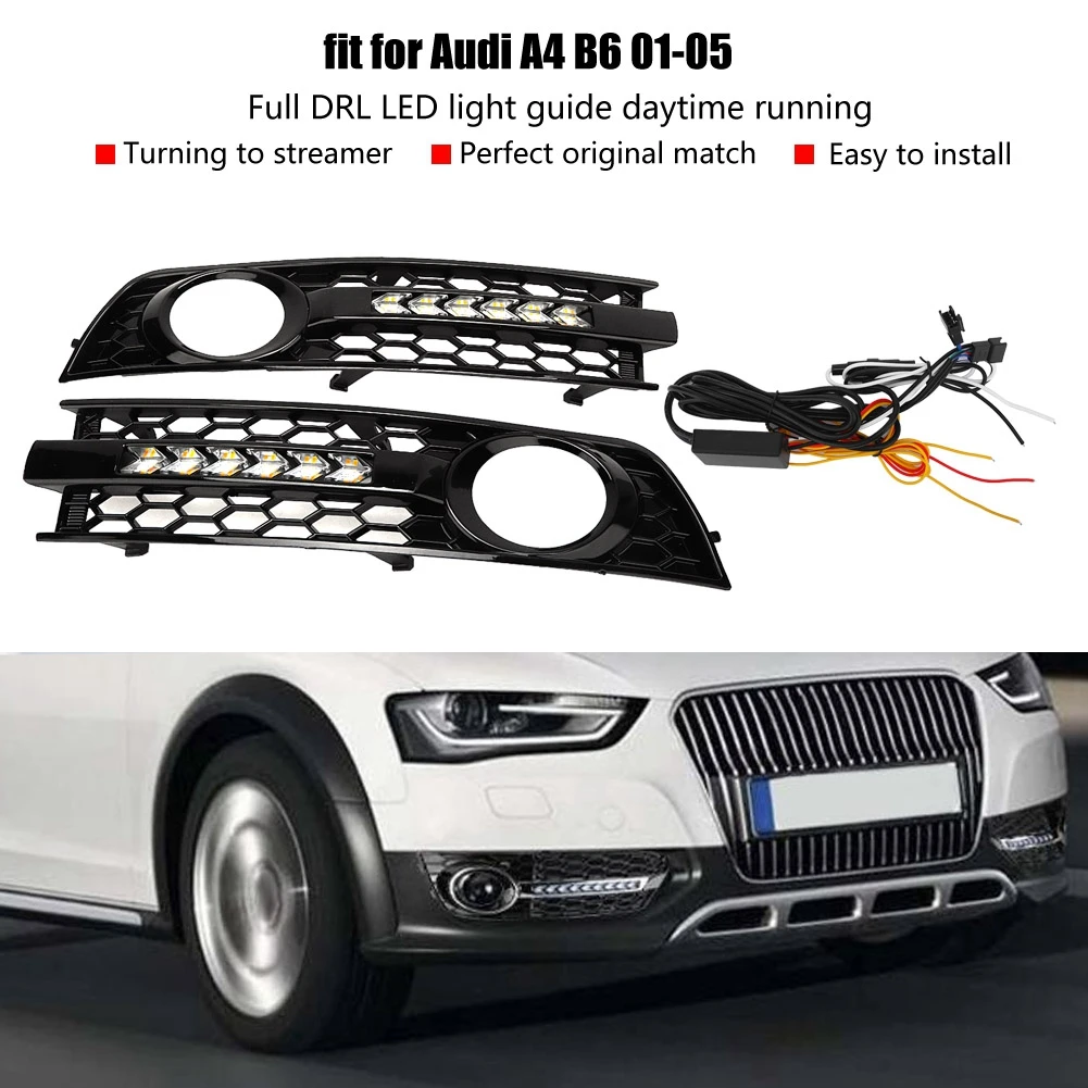 2 шт. Автомобильные светодиодные фары для Audi A4 B6 01-05 | Автомобили и мотоциклы