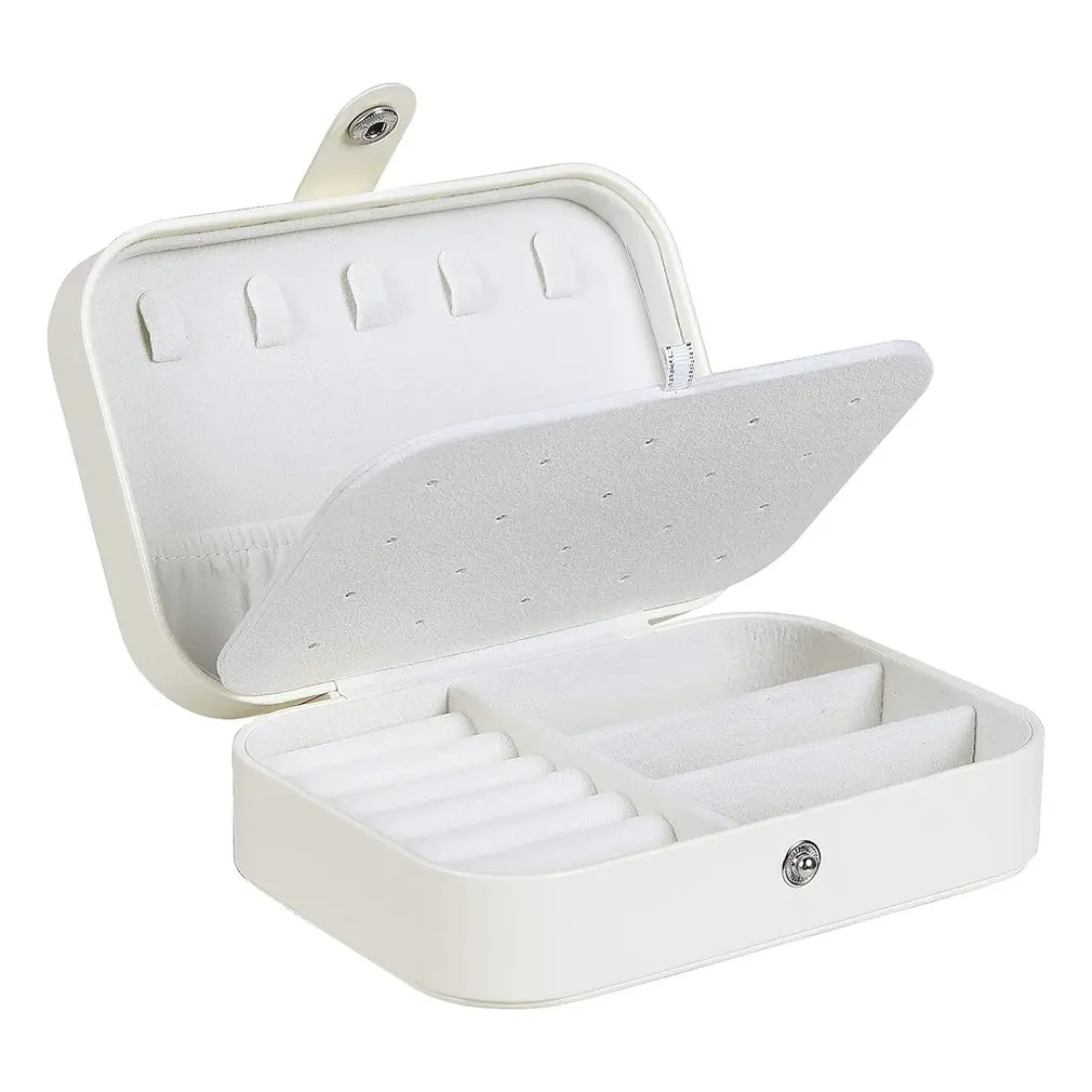 

Travel Jewelry Organiser Case Two Layers Jewelry Storage Box For Women Necklace Earrings Rings Bracelet