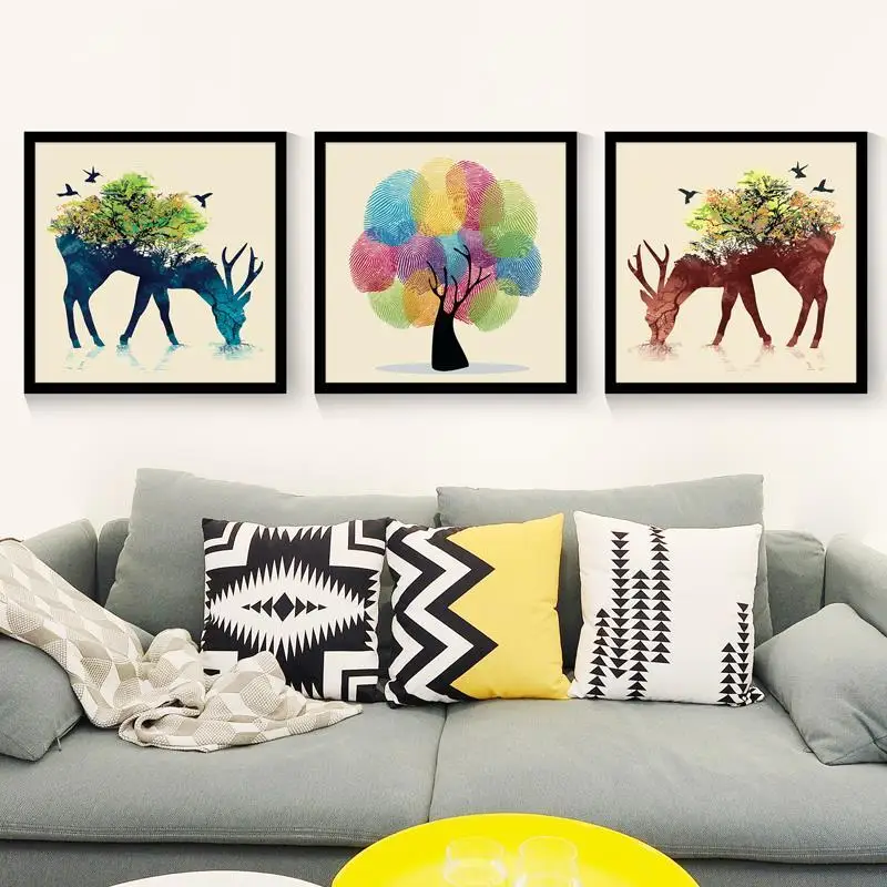 By Numbers Plakat Tableaux Muraux Moderne And Print Painting Decoracion Hogar Moderno Poster Wall Picture For Living Room | Дом и сад