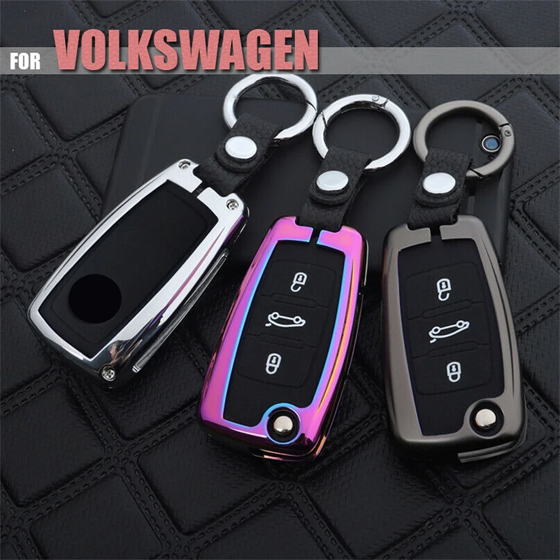 3 кнопки цинковый сплав чехол для автомобильного ключа с брелоком VOLKSWAGEN POLO BEETLE