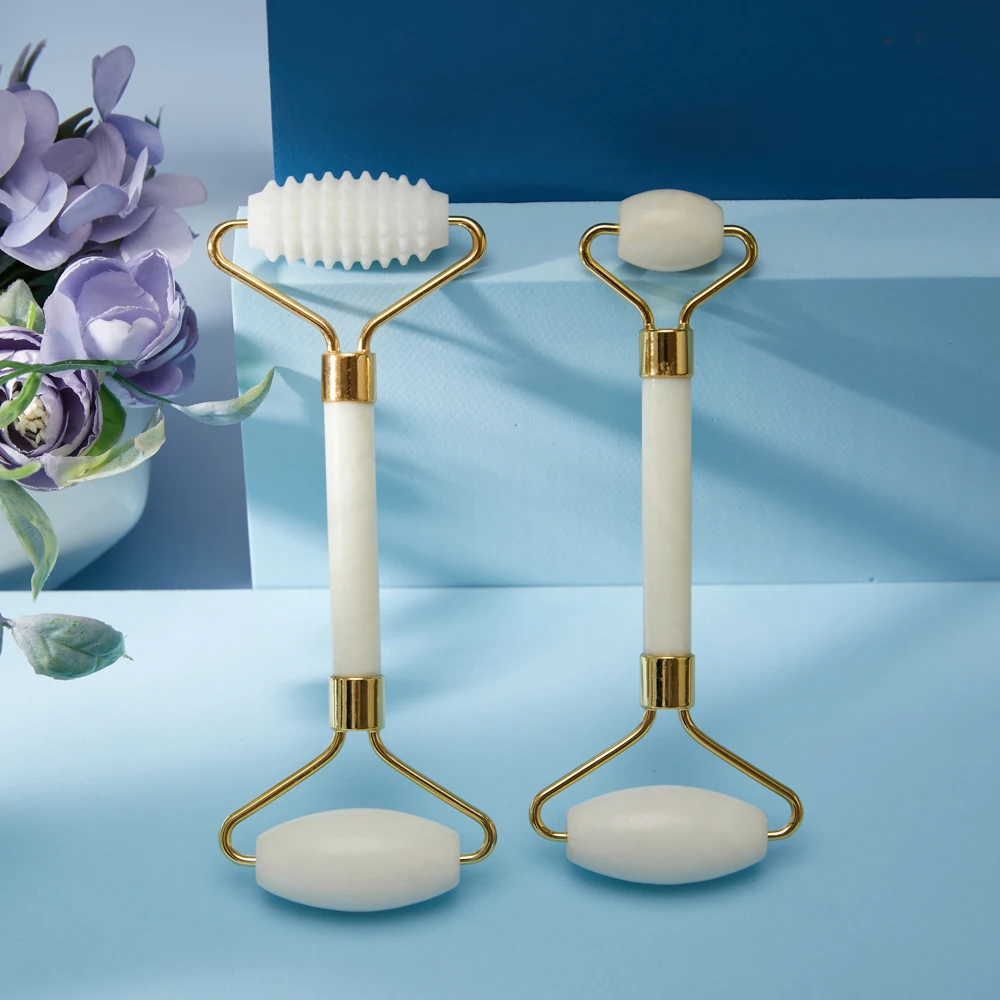 Искусственная кожа с белым нефритом для лица натуральный камень похудения