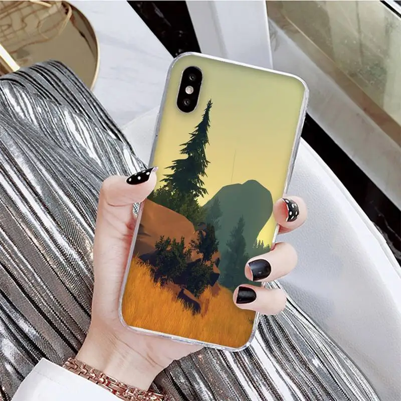 

YNDFCNB Deep forest firewatch Phone Case For iPhone X XS MAX 6 6s 7 7plus 8 8Plus 5 5S se 2020 XR 12 11 pro max case
