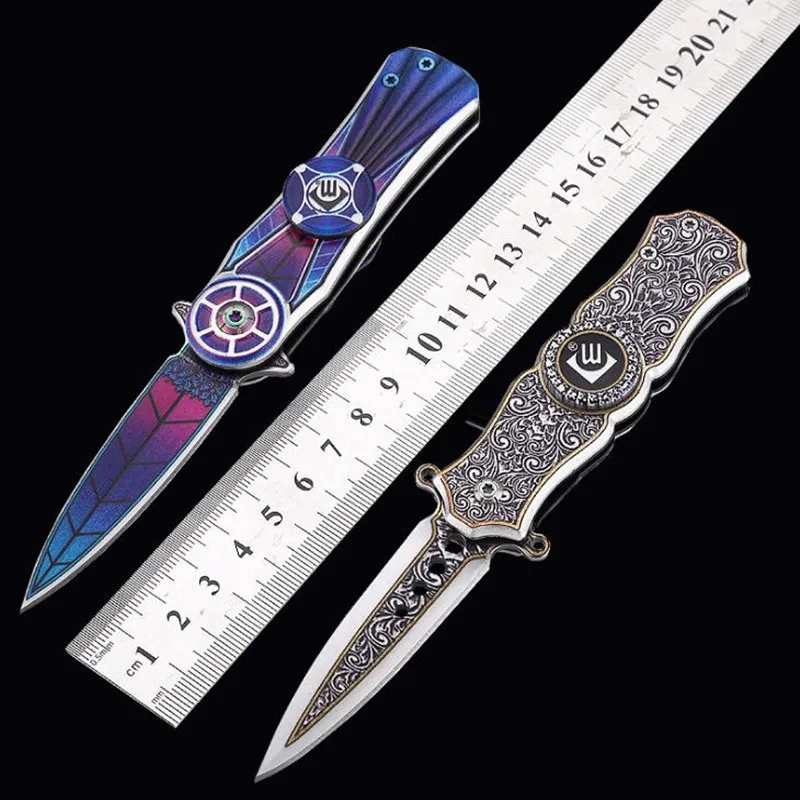 Уличный многофункциональный нож XLTOWN складной мини с гироскопом для фруктов и