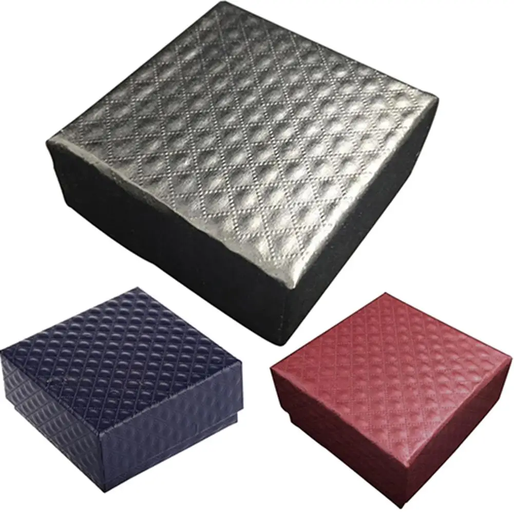 Сплошной цвет серьги кольцо браслет ожерелье Дисплей Коробка для хранения