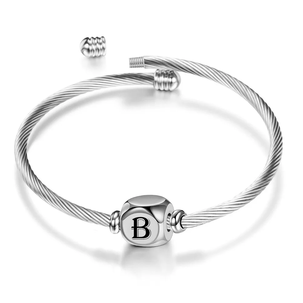 

5 шт., женские браслеты-манжеты из нержавеющей стали