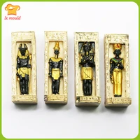 new egyptian series home decoration ornaments mummy candle silicone mold animal face