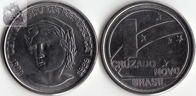 Бразилия 1 крузадо монеты Латинской Америки 100% подлинный оригинальный монета