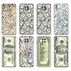 Черный чехол из ТПУ для Xiaomi Redmi 7A, 8, 8A, 9, 9A, 9C, чехол для Redmi Note 8T, 8 Pro, T, Note 9, 9S, 9 Pro, деньги, доллары, Билл, наличные, Бен-Франклин