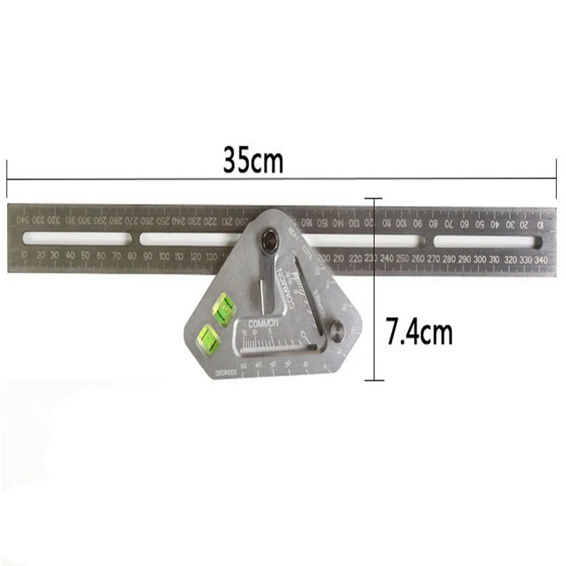 Новая плотницкая посуда практичный транспортир треугольник угломер нержавеющая