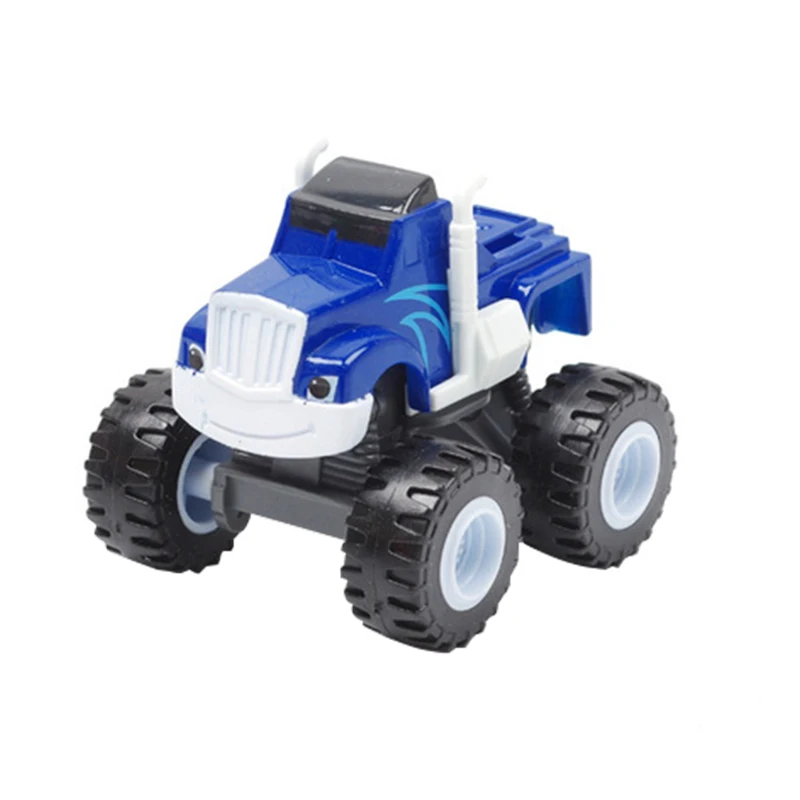 

Indoor 1pcs Blaze Car Toys 1:64 Vehicles Diecast Toy The Monster Machines Cartoon Pvc Model Racing Cars Mountain Vehicle Gift