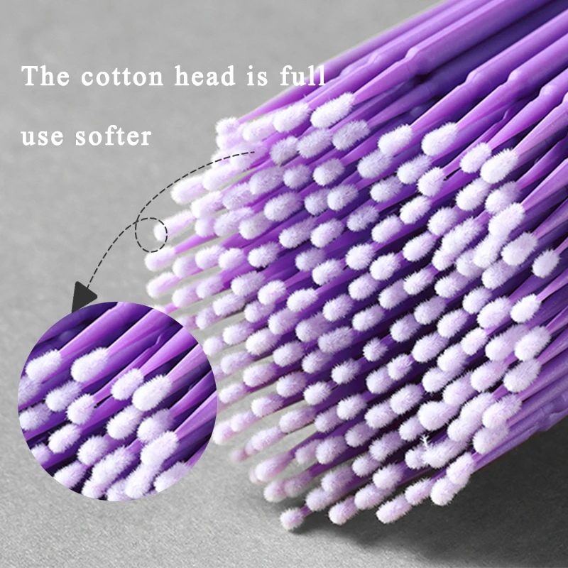 100 PCS Disposable Cotton Swab Mascara Applicator Brush Eyelash Supplies Individual Lashes Applicators Mascara Accessories
