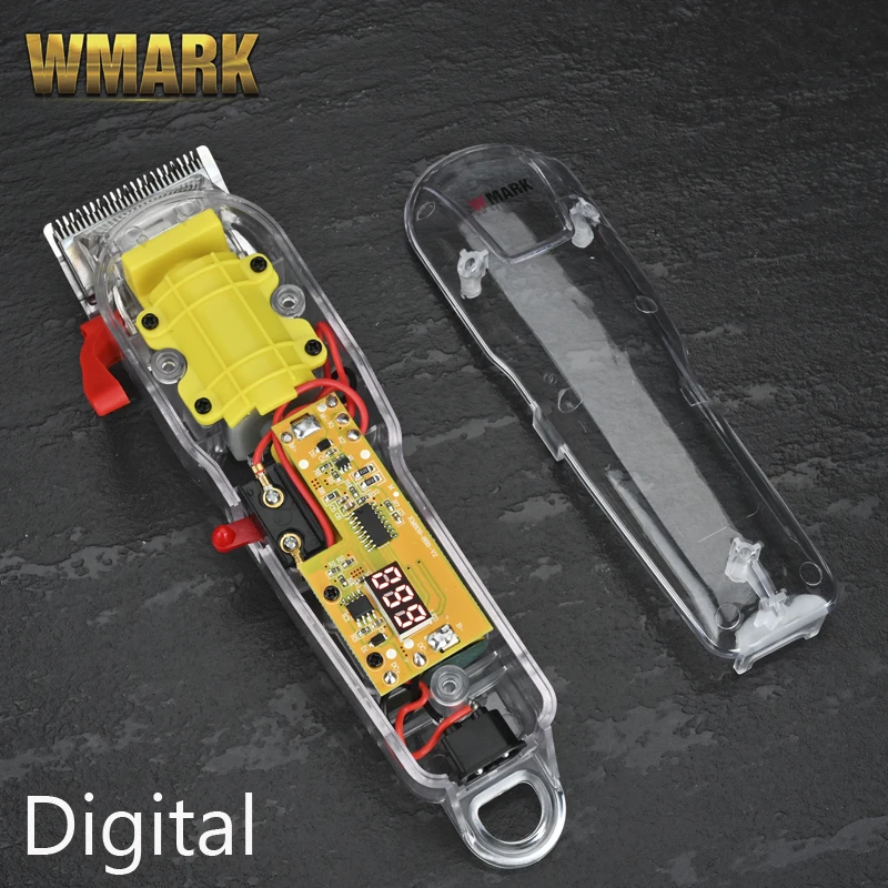 

2021 WMARK NG-108 Hair Cutting Machine Transparent Style Professional Rechargeable Clipper Cord & cordless Hair Trimmer