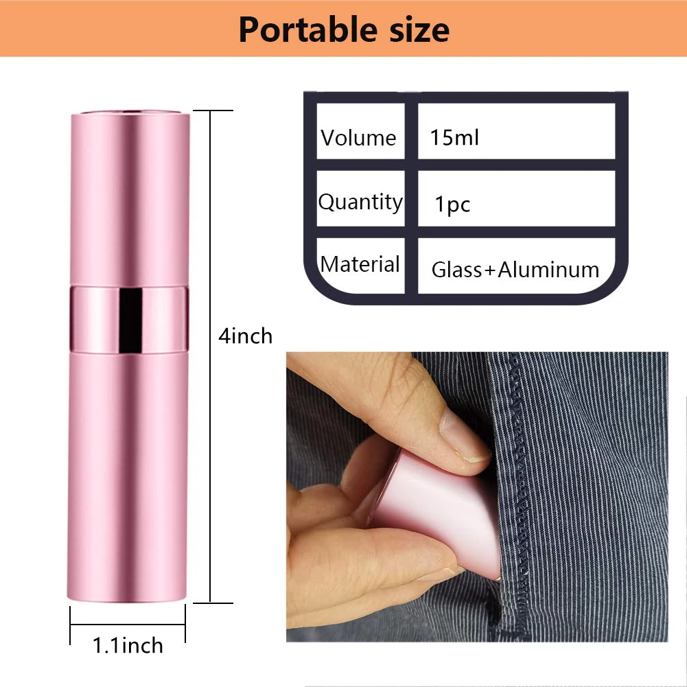 1 шт. 15 мл портативные многоразовые дорожные флаконы-распылители для духов