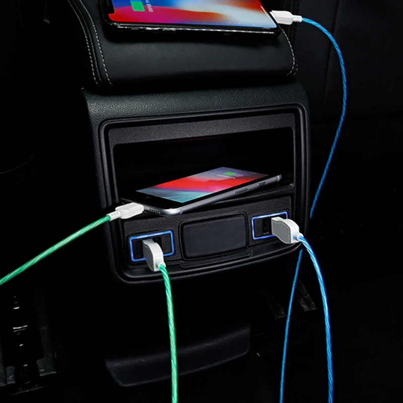 

Forester Car USB Interface With Light Charger Rear Air Outlet Panel Modified Led For Subaru 2019-21 Auto Interior Accessories