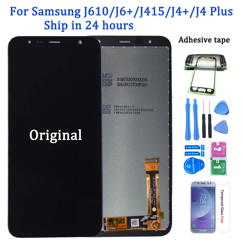 Оригинальный ЖК дисплей для Samsung Galaxy J4 + J415 SM J415F J415FN сенсорный экран в сборе plus