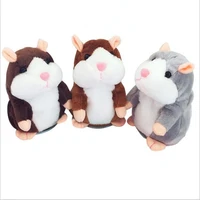 dropshipping talking hamster falante mouse pet plush toy cute sound record educational stuffed doll children gifts 15cm