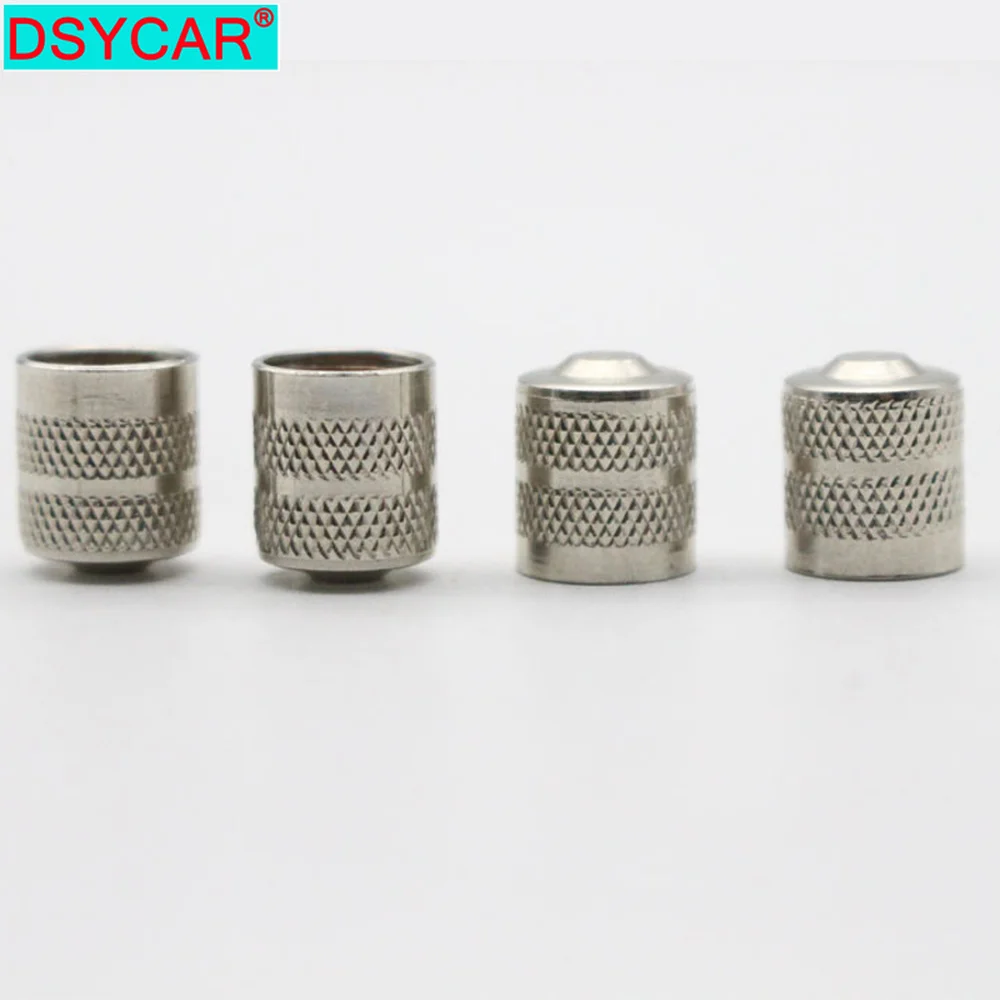

DSYCAR 4 шт./лот, медная прорезящая головка, колпачки для штока клапана, автоматический клапан для шин, пылезащитный чехол для автомобиля, мотоцикла, аксессуар Schrader, новый
