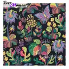 Алмазная картина с бабочкой и цветочным принтом