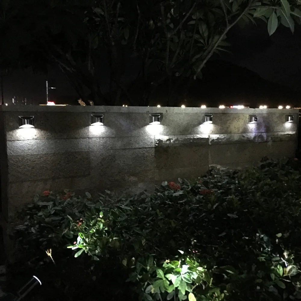 

Solar Light Outdoor Wall Sconce Garden Security Lamp Waterproof Wireless Sunpower Lamp for House Front Door Outside Patio Fence