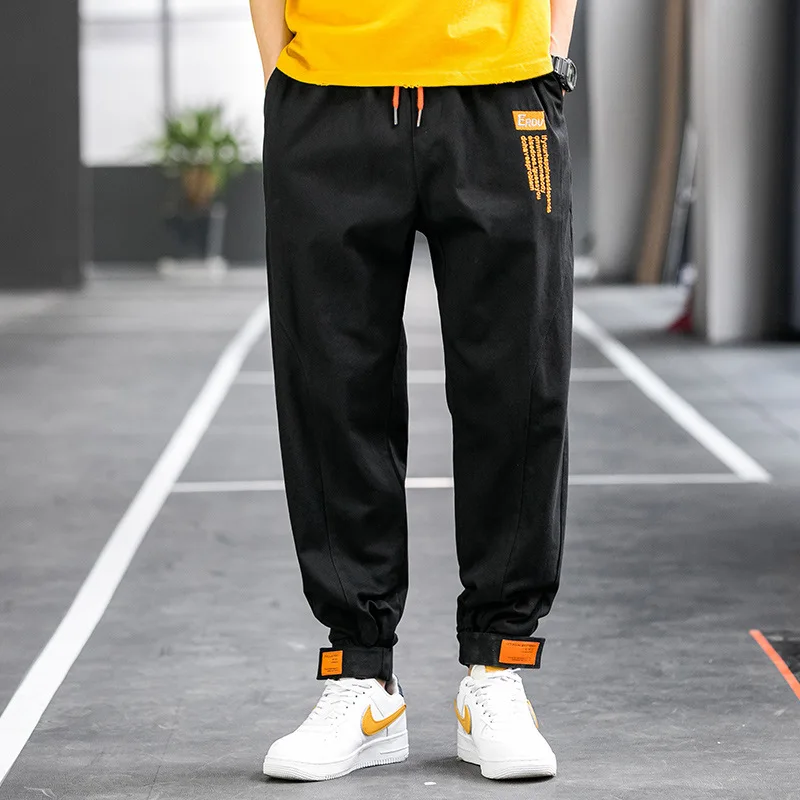 

free draping elastic waist drawstring harlan casual velcro men's pants