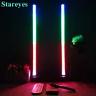 Многофункциональная окружающая настольная лампа, светодиодная музыкальная активация, ночсветильник с питанием от USB, 5 В, Волшебная цветная RGB лента, держатель для телефона