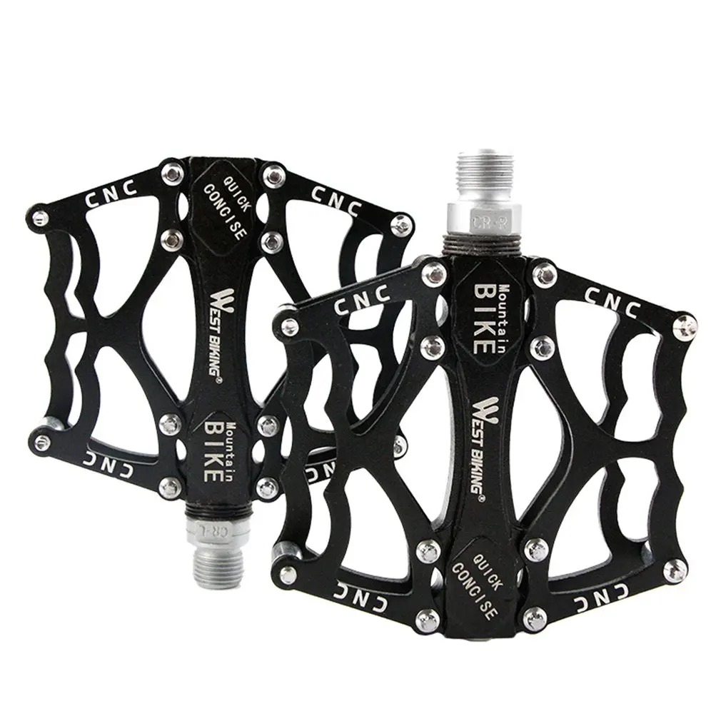 

Bicycle Aluminum Alloy Light Mountain Bike Pedal Bearing Pedal Double Sided Screws Wear-resistance anti-skid pedal