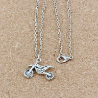 mic 2pcs lot motorcycle charms pendant necklaces jewelry diy 18 inches clavicle chains a 281d