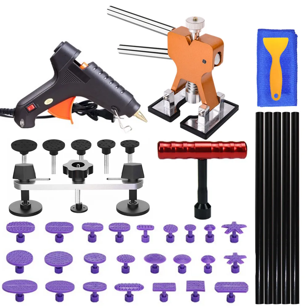 HAND TOOLS KIT PAINTLESS DENT REPAIR TOOLS DENT REMOVAL CAR BODY REPAIR TOOL TO REMOVE DENTS PULLER SET SUCTION CUP WITH GLU