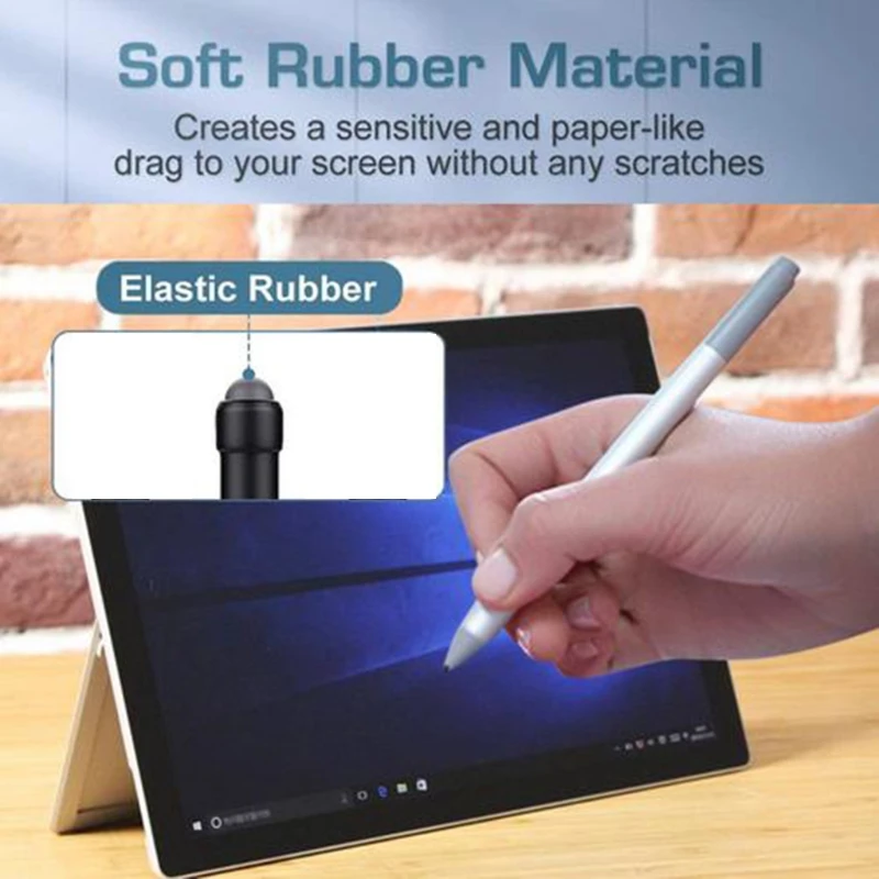 

Replace Pen Refill Sensitive Fine Rubber Nib for microsoft- Surface Pro4/5/6/7 For Surface Book For Surface Studio- For Surface
