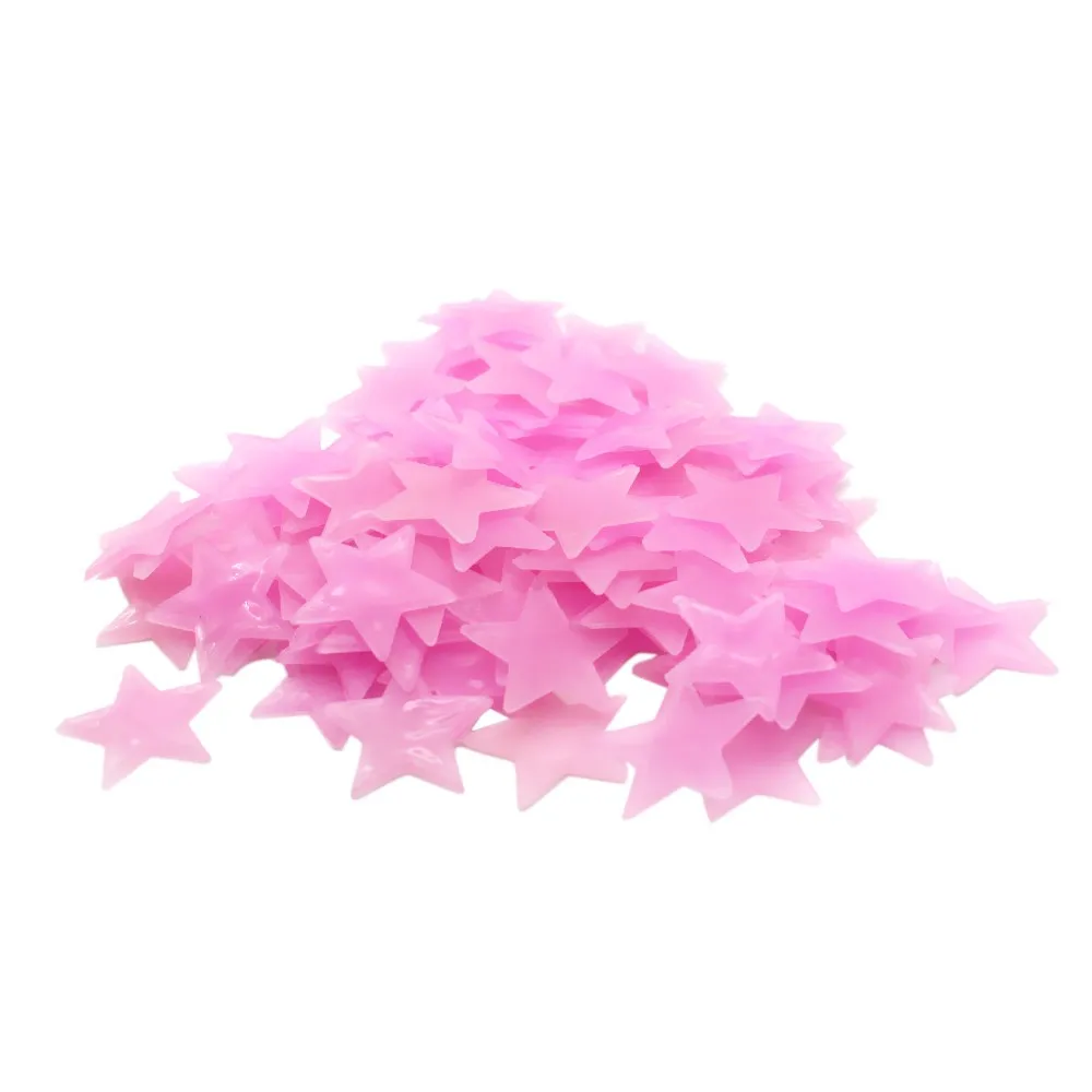 20 шт 3D звезды светится в темноте наклейки на стену Блестящие светящиеся для