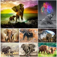 diy 5d diamond painting kits baby elephant full round with ab drill embroidery diamond mosaic animal art picture home decoration