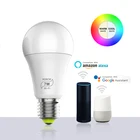 Умная Светодиодная лампа Magic 7 Вт E27 RGB Wi-Fi, беспроводная лампа для автоматизации умного дома, лампа 85-265 в, совместимая с ALexa Google Home
