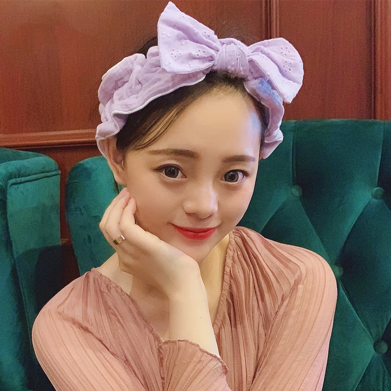 

CX Comfortable Soft Sweet Bow Washing Face Hair Band