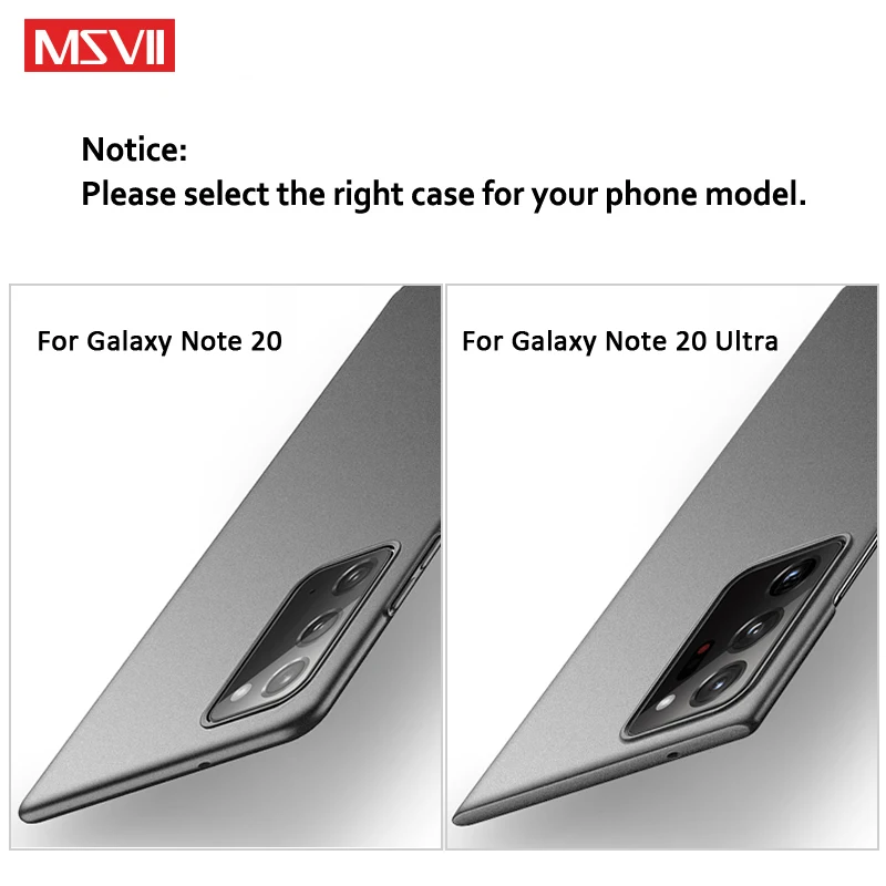 Примечание 10 чехол Msvii матовый для Samsung Galaxy Note Lite S20 S21 S9 плюс S10 E (сделай сам) 9 8 20 Ultra